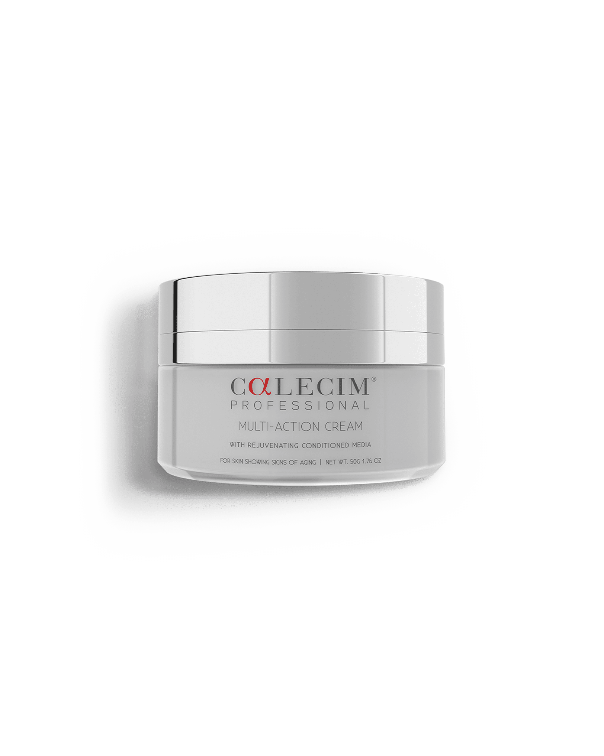 CALECIM Professional Multi-Action Cream 50g in its silver-lidded jar